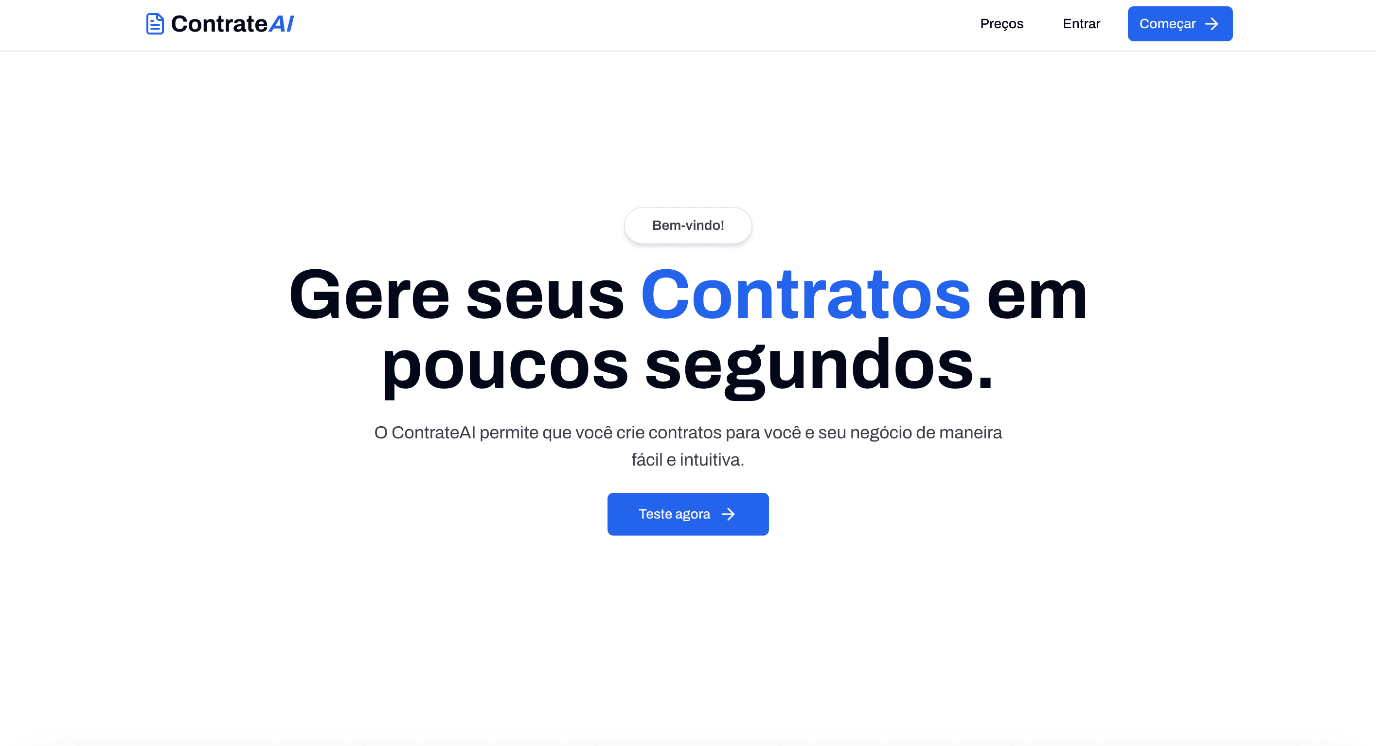 ContrateAI — Produto Digital — desktop